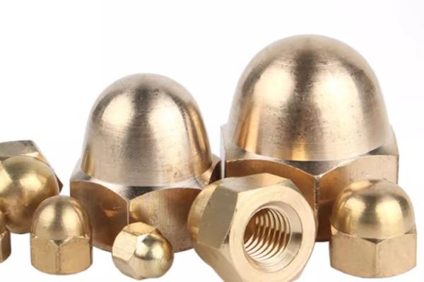 Premium M12 & M20 Brass Dome Cap Nuts Metal Fastening Offered in Sizes T1 T2 T3
