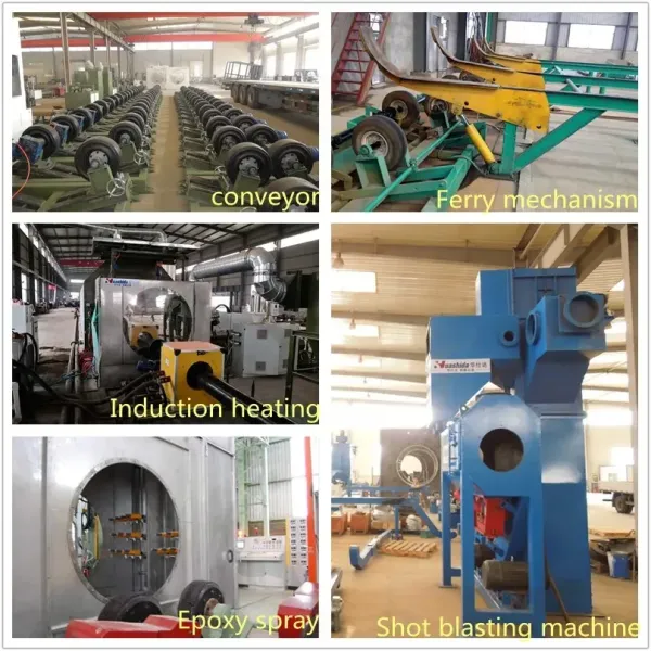 50-4200mm Steel Pipe Epoxy Powder Coating Production Line with FBE Powder and 150-800um Coating Thickness
