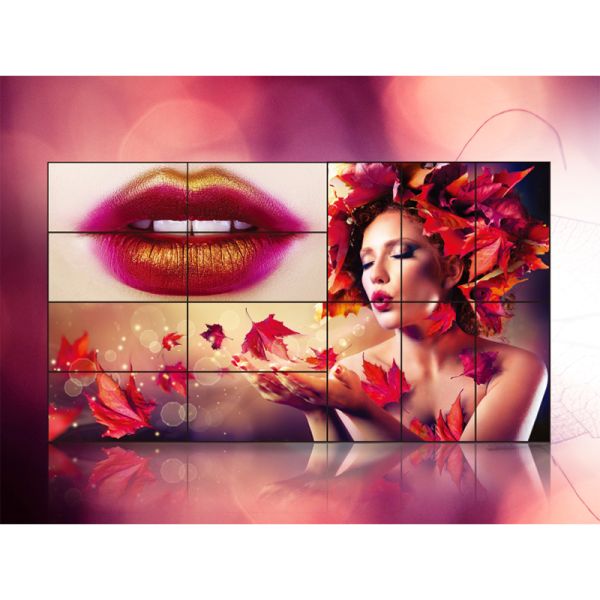 High Brightness 55 Inch Video Wall Screens , Shopping Mall Thin Bezel Panel For Video Wall