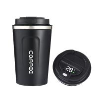 Copo de água quente elétrico de aço inoxidável inteligente reutilizável para bebidas de café e chá quentes e frios