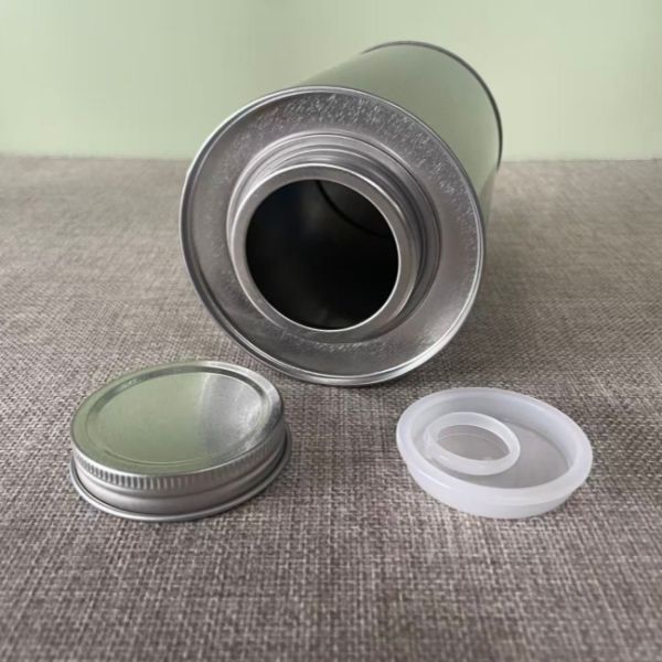 Airtight Food Grade Screw Lid Coffee Tin Box Packaging Metal Tea Tin Canister Eco Friendly