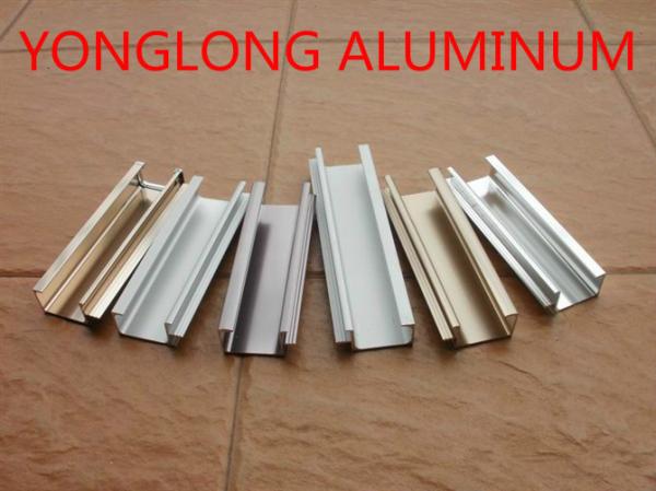 Rectangle Shape Kitchen Cabinet Aluminium Profile / Sliding Window Frame