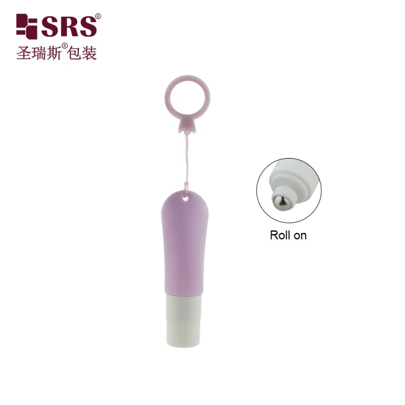 KG2-20ML Tube Shape HDPE Bottle With Hole Rope For Anti-Itch Liquid Roller Ball Bottle