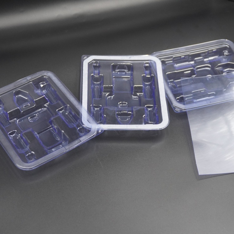 One-stop Customized Thermoforming Transparent Blue Cover Vacuum Forming Product,