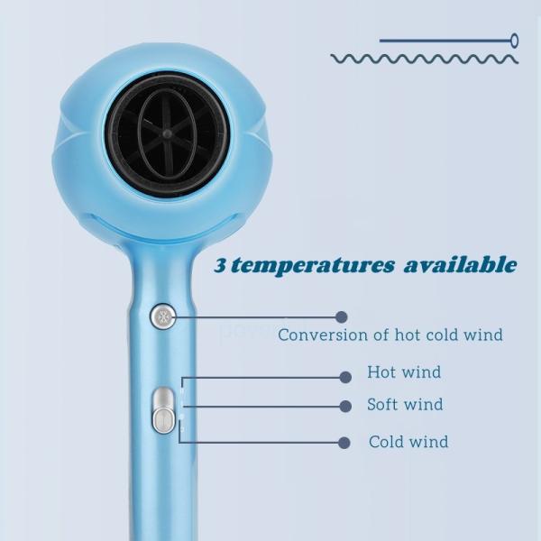 2 em 1 secador de cabelo e alisador de cabelo conjunto profissional de alta potência 2200W cuidados com o cabelo conjunto de presente