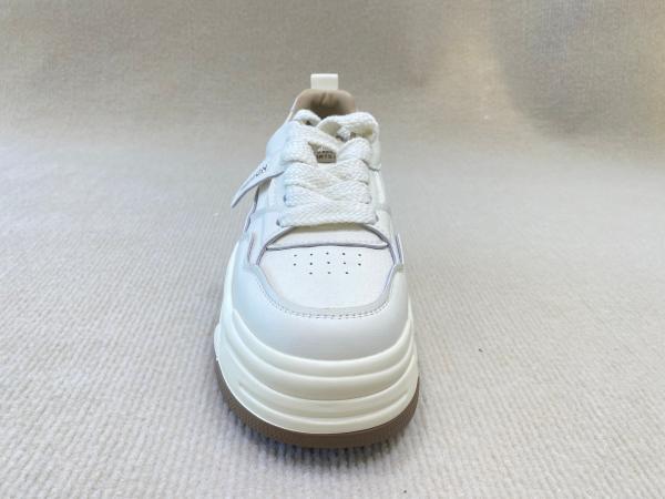 Heightening White Trainers Women Pigskin Insole Ladies Trainers