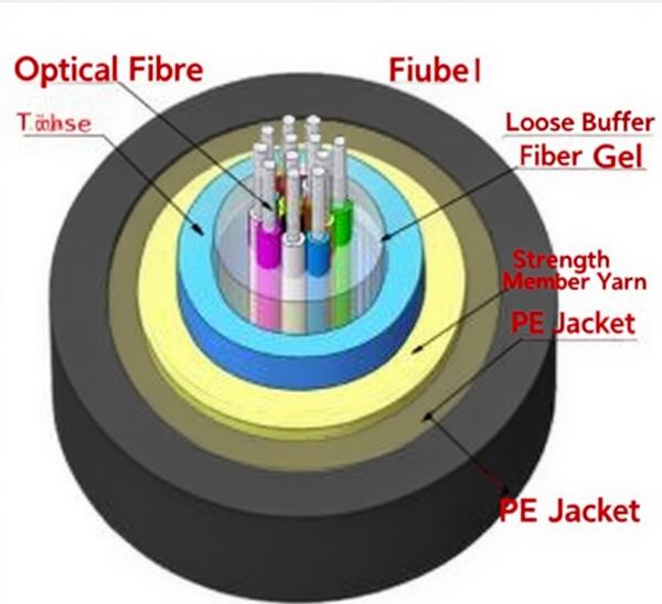 HDPE Sheath Air Blown Micro Cable for Communication