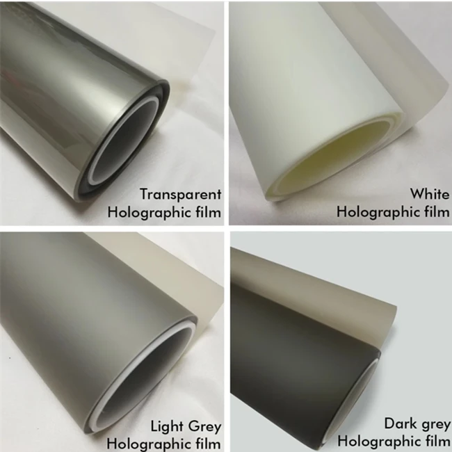 Фильм 3D с задней проекцией Серой Чистый Голографический Фильм Создать Виртуальную Голограмму Витрина Магазин