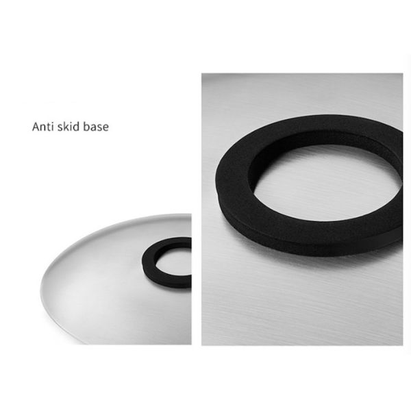 Dessert Basin SS304 Fruit Plate Metal Houseware Sand Polishing