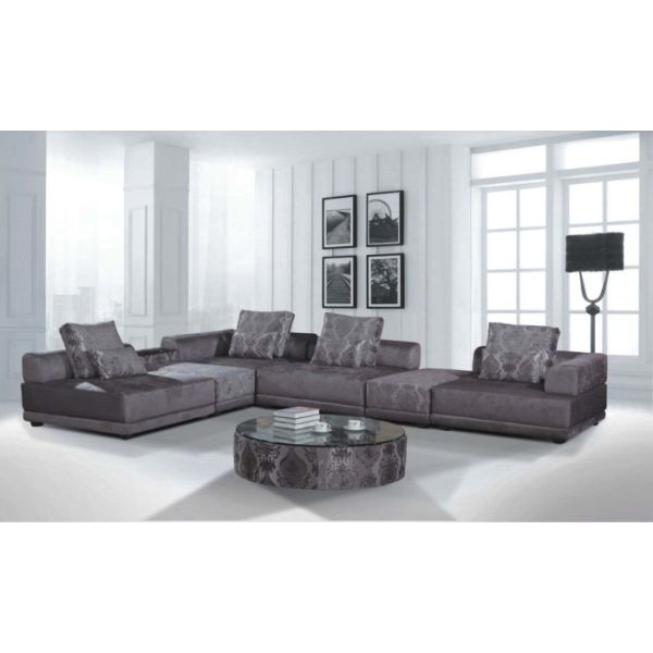 New Modern fabric covered corner sofa of home design