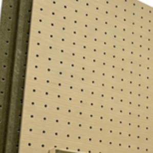 Interior Acoustic Perforated Panel Rock Fiber Panel Class A Non Combustible