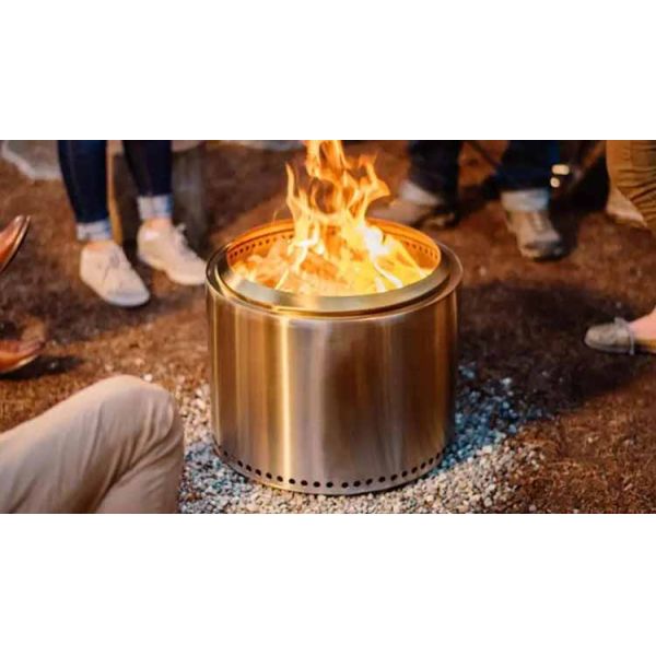 Stainless Steel Wood Burning Stove for Outdoor Camping and Hiking in Modern Style