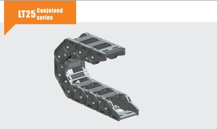 Wire Carrier Drag Chain 25mmx 25mm Cable Chain For Cnc
