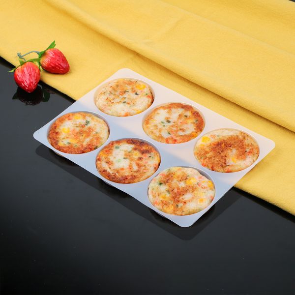 Custom 6 hole PP Mochi chocolate tray Pastry Storage Container  Insert Trays Clear Plastic Dessert Box