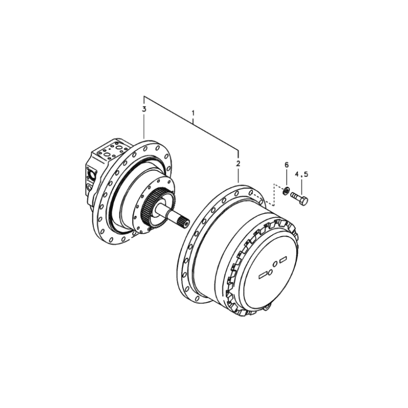 Volvo EC360 EC360B Hydraulic Travel Motor EC330LC EC360LC 14551150 14566400 14608847 14557192 Travel Device EC460B EC4