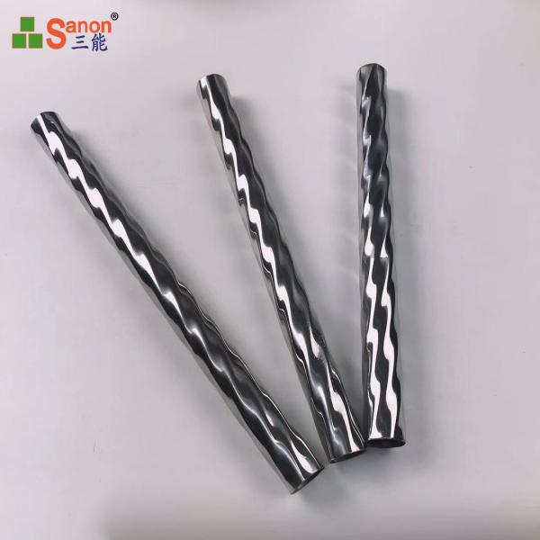 Round 304 Stainless Steel  Welded Spiral Tube Anti Corrosion For Stair Railing