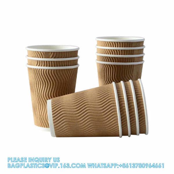 Christmas Disposable Coffee Cups 12 Oz Insulated Ripple Wall Cup With Lid, Xmas Disposable Coffee Espresso Cups