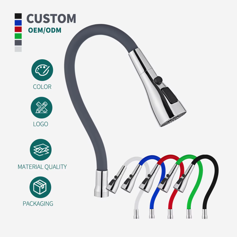 360 Degree Silicon Universal Tube Kitchen Faucet with Modern Design Hot Cold Water