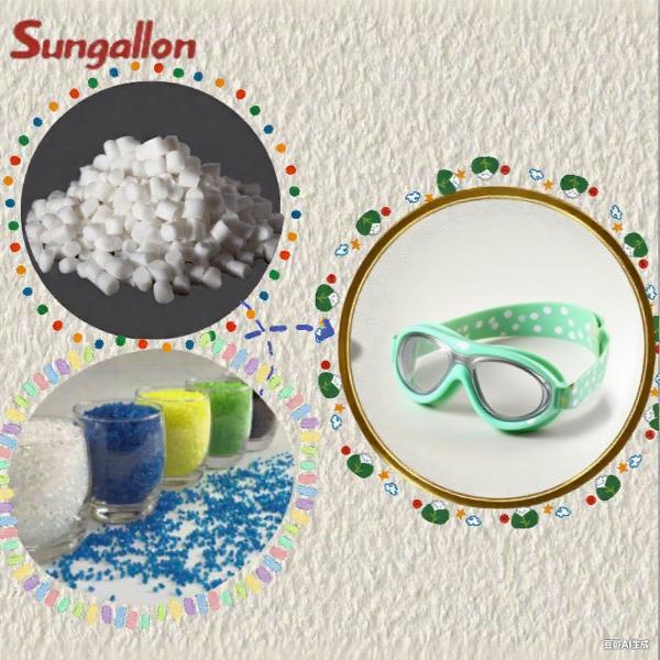 Gafas de natación sin BPA y sin olor, ajuste cómodo con compatibilidad antivaho, venta al por mayor a granel, hechas de partículas de TPE