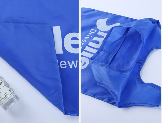 Promotional Foldable Shopping Bag Nylon Tote Collapsible Reusable Grocery Bags