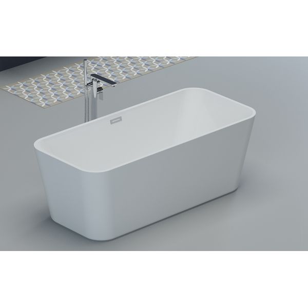 Stand Alone Acrylic Soaking Tub 160x75x56cm 5 Years Warranty
