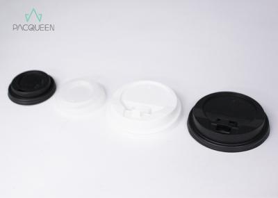 White / Black Takeaway Cup Lids , Coffee Lid For 8 Oz / 12 Oz / 16 Oz Hot Drink Cups