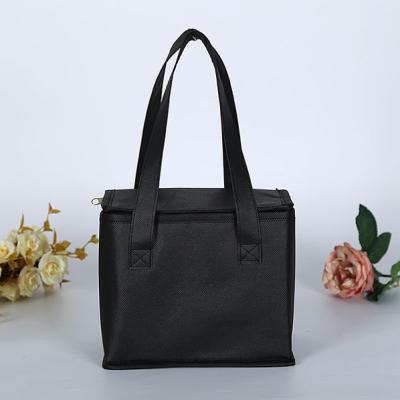 Imprinted Giveaways Low Price cooler bag, insulated grocery bag has a square zipper top,reusable  ice box