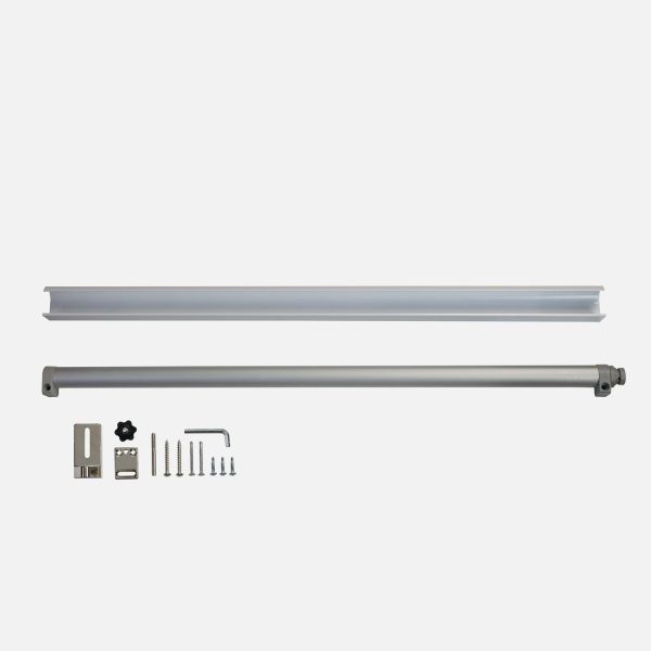30-80kg Silver Printing Frameless Glass Sliding Door Automatic Closer Pneumatic Slide Back
