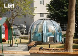 O círculo do PC do diâmetro 3.5m Crystal Dome House Tent dá forma à mostra da