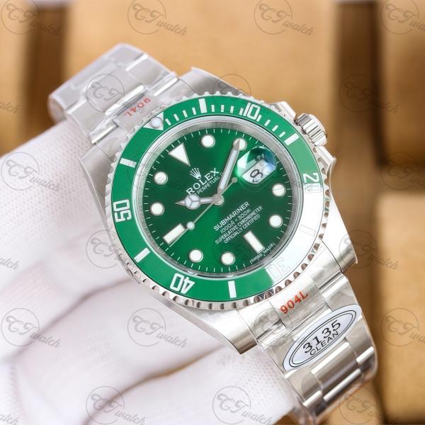 Super Clone Rolex Submariner Watch 116610LV Green Plate 40MM 3135 Movement