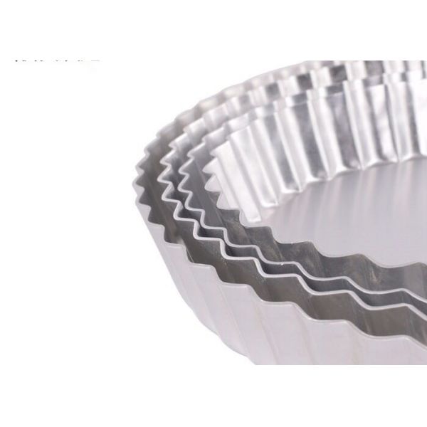 Food Grade Aluminum Alloy Anodizing Flower Cake Mold Removable Bottom Cake Pan