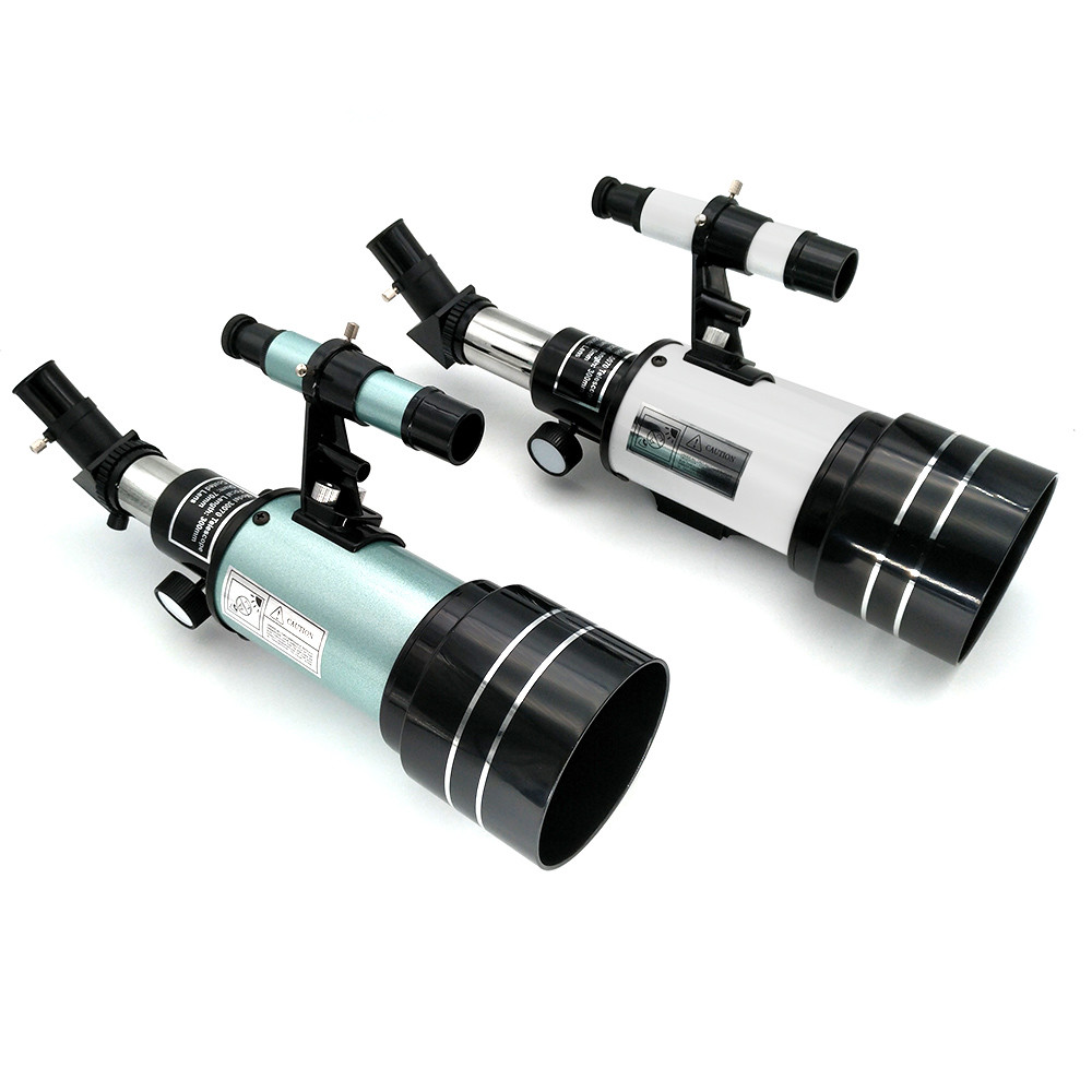 телескоп рефрактора 70x300mm зеленый белый астрономический с треногой