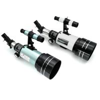 télescope astronomique blanc vert de réfracteur de 70x300mm avec le trépied