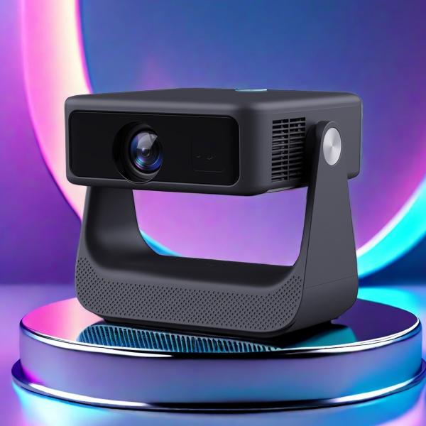 Ehomm D2 FHD 1080P Android Space-Saving Auto Focus Ambient Light FreestyleF Projector