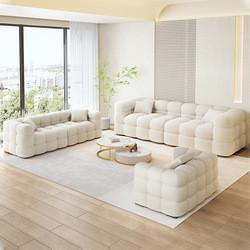 Furniture factory the latest design of lamb velvet fabric sofa set KD sofa bed can be customized fabric living room sofa