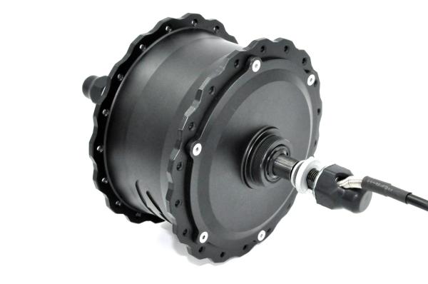 Custom Electric Bike Rear Hub Motor 36v 500W With Sliver White / Black Color