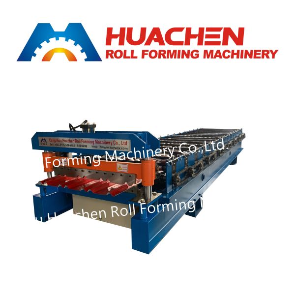 Metal panel roof machine  Roller pressing tile machine  Wave-shaped trapezoidal floor tile plate forming machine