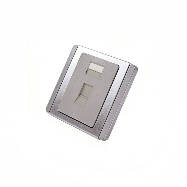 E2031SRJKI Single-Port Square Module Panel with Frame Label  Dust Cover