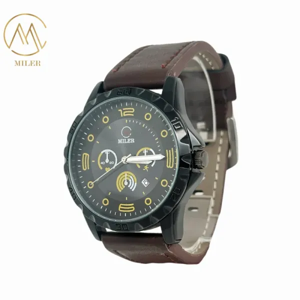 Miler Quartz Dress Watch for Women 30ATM Waterproof Golden Dial