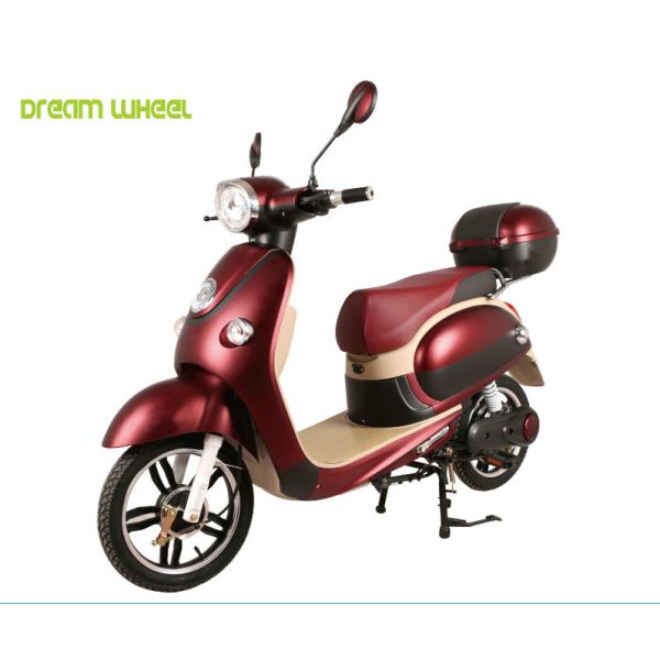 35km/H Pedal Assisted Electric Scooter , 48V 500W Vespa Type Electric Scooter