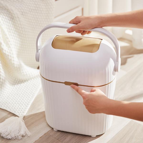 5L 6L 8L Baby Diaper Trash Can Rectangular Diaper Waste Basket