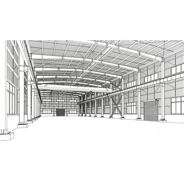 Robust Pre Engineering Building Structure Shed Steel Structure Wind Resistance