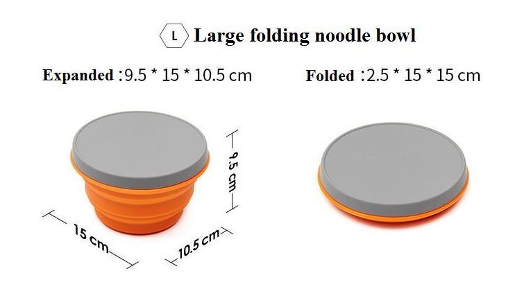 Шар на открытом воздухе складчатости набора, силикона Tableware силикона и портативный набор столового прибора для на открытом воздухе пикников и перемещения