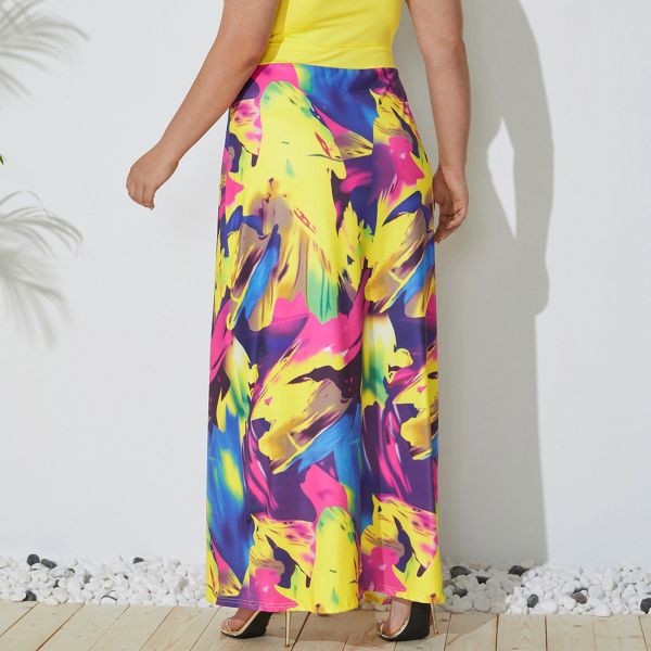 Sexy 5XL Ladies Plus Size Beach Dresses Three Dimensional Cut Printing