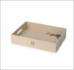 130*130*135 beige leatherette tissue box cover manufacturer for 5-star hotel guest supply