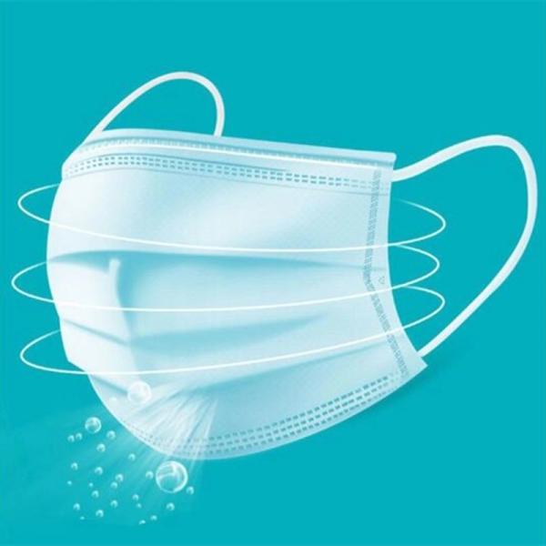 CE household fluid resistant anti bacterial disposable nonwoven respirator
