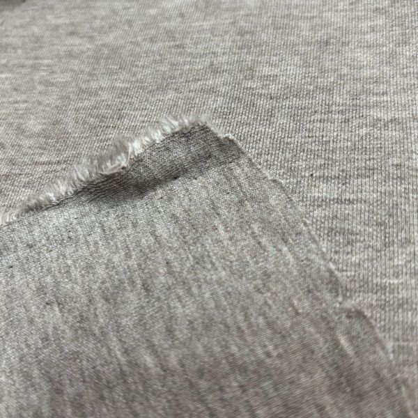 71%Cotton 24%Polyester 5%Spandex Grey Melange CVC Scuba for Sports