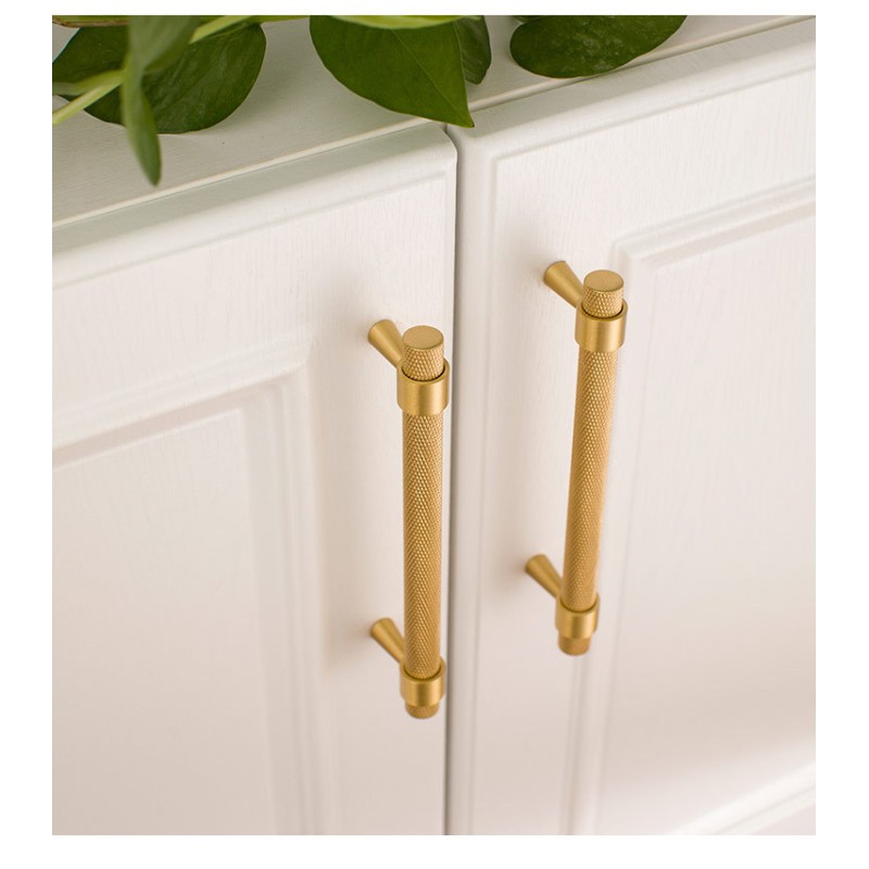 Modern Single Hole Copper Handle Wardrobe Cabinet Light Luxury Gold Mesh Brass Shoe Drawer Factory Wholesale
