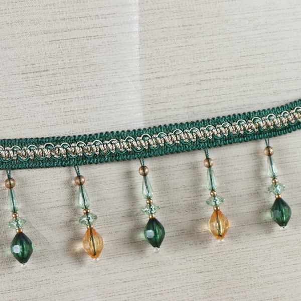 Handmade fashionable chain beads lace tassels fringes for curtain/sofa/pillow decoration