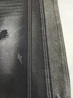 Super doux poids lourd coton polyester noir denim tissu avec 180cm pleine largeur JSD3172A 13 oz